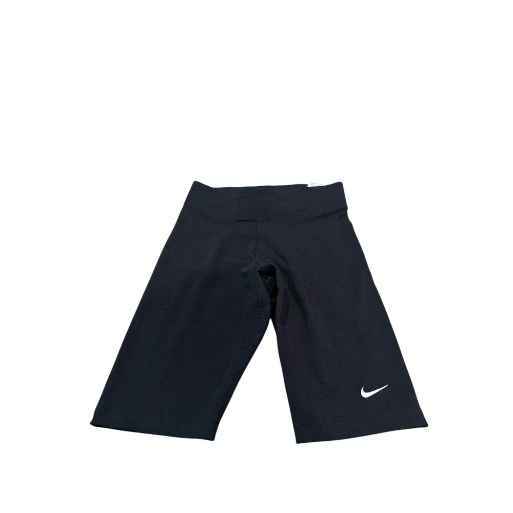 NWT Women's‎ NIKE Sportswear Tight Fit Mid Rise Black Shorts CZ8526-010 Size XS